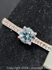 MaxSold Auction: 10K(1.3g)Blue Lab Dia(0.40ct)CZ Ring - Toronto (Ontario, Canada) PARTNER MANAGED Downsizing Online Auction - Yonge Street