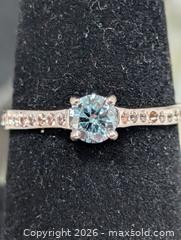 MaxSold Auction: 10K(1.3g)Blue Lab Dia(0.40ct)CZ Ring - Toronto (Ontario, Canada) PARTNER MANAGED Downsizing Online Auction - Yonge Street