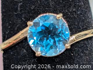 MaxSold Auction: 10K(1.43g)Blue Topaz(1.7ct)Ring - Toronto (Ontario, Canada) PARTNER MANAGED Downsizing Online Auction - Yonge Street