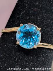 MaxSold Auction: 10K(1.43g)Blue Topaz(1.7ct)Ring - Toronto (Ontario, Canada) PARTNER MANAGED Downsizing Online Auction - Yonge Street
