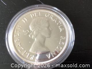 MaxSold Auction: 1963 Canadian Silver Dollar in Case  - Ajax (Ontario, Canada) SELLER MANAGED Reseller Online Auction - Pickering Beach Road
