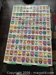 MaxSold Auction: 1971/72 O Pee Chee UN-CUT Full Sheet of 132 Hockey Cards - Ajax (Ontario, Canada) SELLER MANAGED Reseller Online Auction - Pickering Beach Road