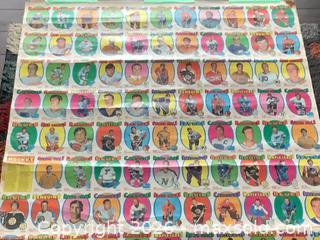 MaxSold Auction: 1971/72 O Pee Chee UN-CUT Full Sheet of 132 Hockey Cards - Ajax (Ontario, Canada) SELLER MANAGED Reseller Online Auction - Pickering Beach Road