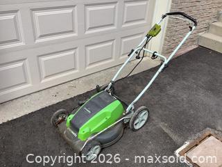 MaxSold Auction: GreenWorks Electric Lawnmower  - Ajax (Ontario, Canada) SELLER MANAGED Reseller Online Auction - Pickering Beach Road
