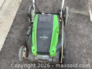 MaxSold Auction: GreenWorks Electric Lawnmower  - Ajax (Ontario, Canada) SELLER MANAGED Reseller Online Auction - Pickering Beach Road