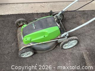 MaxSold Auction: GreenWorks Electric Lawnmower  - Ajax (Ontario, Canada) SELLER MANAGED Reseller Online Auction - Pickering Beach Road