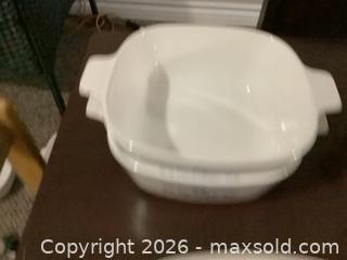 MaxSold Auction: Lot of Eleven (11) Vintage Corning Ware Casserole Dishes Including 6 Petite Dishes  - Ajax (Ontario, Canada) SELLER MANAGED Reseller Online Auction - Pickering Beach Road