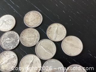 MaxSold Auction: Twenty-Two (23) Canadian 1967 Dimes - Ajax (Ontario, Canada) SELLER MANAGED Reseller Online Auction - Pickering Beach Road