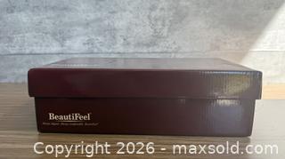 MaxSold Auction: BeautiFeel Mystique Black Luminous Suede Pumps Heels Shoes - Los Altos (California, USA) SELLER MANAGED Estate Sale Online Auction - Holt Avenue