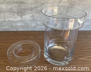MaxSold Auction: Vintage Blown Clear Glass 2 Pc. Champagne / Wine Cooler with Removable Collar - Los Altos (California, USA) SELLER MANAGED Estate Sale Online Auction - Holt Avenue