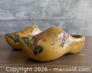 MaxSold Auction: Vintage Hand Painted Wooden Dutch Clogs - Los Altos (California, USA) SELLER MANAGED Estate Sale Online Auction - Holt Avenue