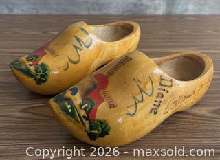 MaxSold Auction: Vintage Hand Painted Wooden Dutch Clogs - Los Altos (California, USA) SELLER MANAGED Estate Sale Online Auction - Holt Avenue