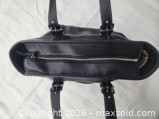 MaxSold Auction: Coach Black Leather Tote BagCoach - Toronto (Ontario, Canada) SELLER MANAGED Downsizing Online Auction - Valecrest Drive