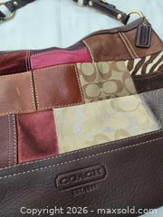 MaxSold Auction: Coach Patchwork Leather Shoulder Bag – Multicolor with Dust Bag - Toronto (Ontario, Canada) SELLER MANAGED Downsizing Online Auction - Valecrest Drive