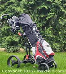 MaxSold Auction: Golf Club Set with Bag & Trolley – Burner / TaylorMade - Toronto (Ontario, Canada) SELLER MANAGED Downsizing Online Auction - Valecrest Drive