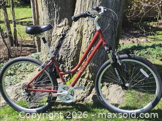 MaxSold Auction: Raleigh Venture Hybrid/Commuter Bike – Red Aluminum Frame – Working - Toronto (Ontario, Canada) SELLER MANAGED Downsizing Online Auction - Valecrest Drive