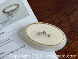 MaxSold Auction: 14K White Gold Diamond Solitaire Ring - Hamilton (Ontario, Canada) SELLER MANAGED Estate Sale Online Auction - Gertrude Street
