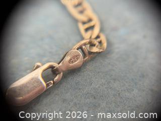 MaxSold Auction: 2x Sterling Silver 925 Bracelets Lot – Italy Herringbone & Link Chain, Vintage Style - Hamilton (Ontario, Canada) SELLER MANAGED Estate Sale Online Auction - Gertrude Street