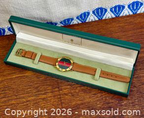 MaxSold Auction: Vintage GUCCI 3000.2.M 33mm Sherry Line Men's Quartz Watch - Hamilton (Ontario, Canada) SELLER MANAGED Estate Sale Online Auction - Gertrude Street