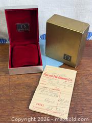 MaxSold Auction: Vintage OMEGA Seamaster/Geneve Watch Box + Outer Box - Hamilton (Ontario, Canada) SELLER MANAGED Estate Sale Online Auction - Gertrude Street