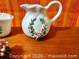 MaxSold Auction: Vintage Porcelain Bisque Floral Pieces Japan - Hamilton (Ontario, Canada) SELLER MANAGED Estate Sale Online Auction - Gertrude Street