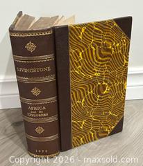 MaxSold Auction: 1875 Livingstone's Life Work, or Africa and Its Explorers Leather Bound Book - Burlington (Ontario, Canada) SELLER MANAGED Estate Sale Online Auction - Fairview Street (STORAGE)