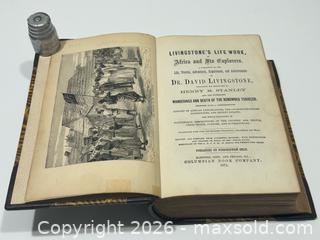 MaxSold Auction: 1875 Livingstone's Life Work, or Africa and Its Explorers Leather Bound Book - Burlington (Ontario, Canada) SELLER MANAGED Estate Sale Online Auction - Fairview Street (STORAGE)