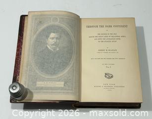 MaxSold Auction: 1878 Through the Dark Continent Book by Henry M. Stanley 2vol Set - Burlington (Ontario, Canada) SELLER MANAGED Estate Sale Online Auction - Fairview Street (STORAGE)