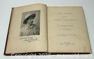 MaxSold Auction: 1890 Five Years with the Congo Cannibals Book by Herbert Ward - Burlington (Ontario, Canada) SELLER MANAGED Estate Sale Online Auction - Fairview Street (STORAGE)