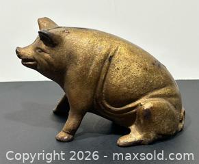 MaxSold Auction: Antique Cast Iron Sitting Pig/Piggy Still Coin Bank - Burlington (Ontario, Canada) SELLER MANAGED Estate Sale Online Auction - Fairview Street (STORAGE)