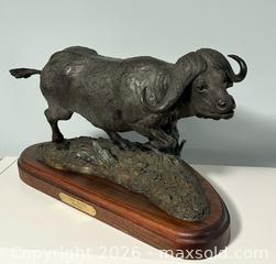 MaxSold Auction: Artist Rick Taylor (Canadian, b. 1949) Signed & Dated LE Bronze African Cape Buffalo 43+Ibs - Burlington (Ontario, Canada) SELLER MANAGED Estate Sale Online Auction - Fairview (STORAGE)