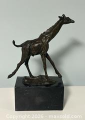 MaxSold Auction: Artist Signed African Giraffe Bronze on Marble Base - Burlington (Ontario, Canada) SELLER MANAGED Estate Sale Online Auction - Fairview Street (STORAGE)