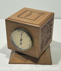 MaxSold Auction: Employee's John Deere Welland Works Barometer/ Thermometer/Clock on Swivel Base - Burlington (Ontario, Canada) SELLER MANAGED Estate Sale Online Auction - Fairview Street (STORAGE)