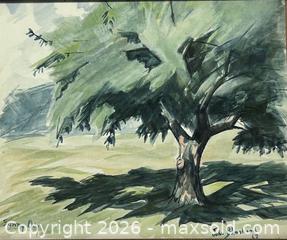MaxSold Auction: John Blanchard (1904-93) Framed Signed & Dated 67 Watercolour Painting Sunny Day - Burlington (Ontario, Canada) SELLER MANAGED Estate Sale Online Auction - Fairview Street (STORAGE)