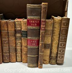 MaxSold Auction: Lot of 14 Leather Bound Decorative 18-20th Century Books - Burlington (Ontario, Canada) SELLER MANAGED Estate Sale Online Auction - Fairview Street (STORAGE)