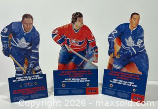 MaxSold Auction: Maple Leafs/Canadiens NHL Player Canada Post Cardboard Standup Counter Displays - Burlington (Ontario, Canada) SELLER MANAGED Estate Sale Online Auction - Fairview Street (STORAGE)