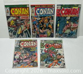 MaxSold Auction: Marvel Conan The Barbarian Comics X 5 - Burlington (Ontario, Canada) SELLER MANAGED Estate Sale Online Auction - Fairview Street (STORAGE)