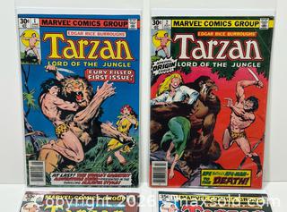 MaxSold Auction: Marvel Tarzan Lord of the Jungle Comics X 4 - Burlington (Ontario, Canada) SELLER MANAGED Estate Sale Online Auction - Fairview Street (STORAGE)