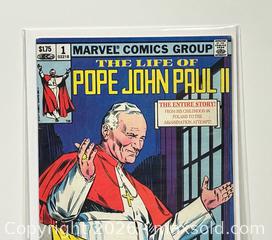 MaxSold Auction: Marvel The Life of Pope John Paul II #1 Comic - Burlington (Ontario, Canada) SELLER MANAGED Estate Sale Online Auction - Fairview Street (STORAGE)