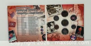 MaxSold Auction: Montreal Canadiens NHL Royal Canadian Mint & Canada Post Collectable Coins & Stamps - Burlington (Ontario, Canada) SELLER MANAGED Estate Sale Online Auction - Fairview Street (STORAGE)