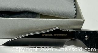 MaxSold Auction: Real Steel Mini 130B Fixed Blade MIB - Burlington (Ontario, Canada) SELLER MANAGED Estate Sale Online Auction - Fairview Street (STORAGE)