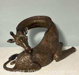 MaxSold Auction: Signed & Dated Desiree Dawn 1988 Bronze Giraffe Sculpture LE 3/25 30+lbs - Burlington (Ontario, Canada) SELLER MANAGED Estate Sale Online Auction - Fairview Street (STORAGE)