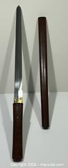 MaxSold Auction: Sword with Wooden Handle and Scabbard  - Burlington (Ontario, Canada) SELLER MANAGED Estate Sale Online Auction - Fairview Street (STORAGE)