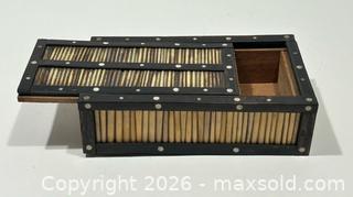 MaxSold Auction: Vintage African Crested Porcupine Quill & Wood Trinket Box - Burlington (Ontario, Canada) SELLER MANAGED Estate Sale Online Auction - Fairview Street (STORAGE)