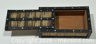 MaxSold Auction: Vintage African Crested Porcupine Quill & Wood Trinket Box - Burlington (Ontario, Canada) SELLER MANAGED Estate Sale Online Auction - Fairview Street (STORAGE)