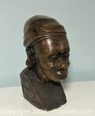 MaxSold Auction: Vintage African Solid Wood Hand Carved Female Bust 11” Tall Weight 11 Ibs+  - Burlington (Ontario, Canada) SELLER MANAGED Estate Sale Online Auction - Fairview Street (STORAGE)
