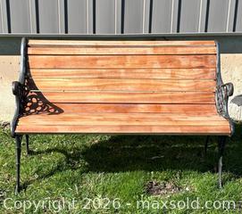 MaxSold Auction: Vintage Cast Iron Garden Bench  - Burlington (Ontario, Canada) SELLER MANAGED Estate Sale Online Auction - Fairview Street (STORAGE)