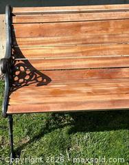 MaxSold Auction: Vintage Cast Iron Garden Bench  - Burlington (Ontario, Canada) SELLER MANAGED Estate Sale Online Auction - Fairview Street (STORAGE)