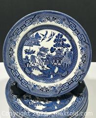 MaxSold Auction: Vintage Churchill England Blue Willow Salad/Luncheon Plates x 11 - Burlington (Ontario, Canada) SELLER MANAGED Estate Sale Online Auction - Fairview Street (STORAGE)