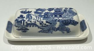 MaxSold Auction: Vintage Churchill Japan Blue Willow Covered Butter Dish & 2 Sets of Salt & Pepper Shakers - Burlington (Ontario, Canada) SELLER MANAGED Estate Sale Online Auction - Fairview Street (STORAGE)